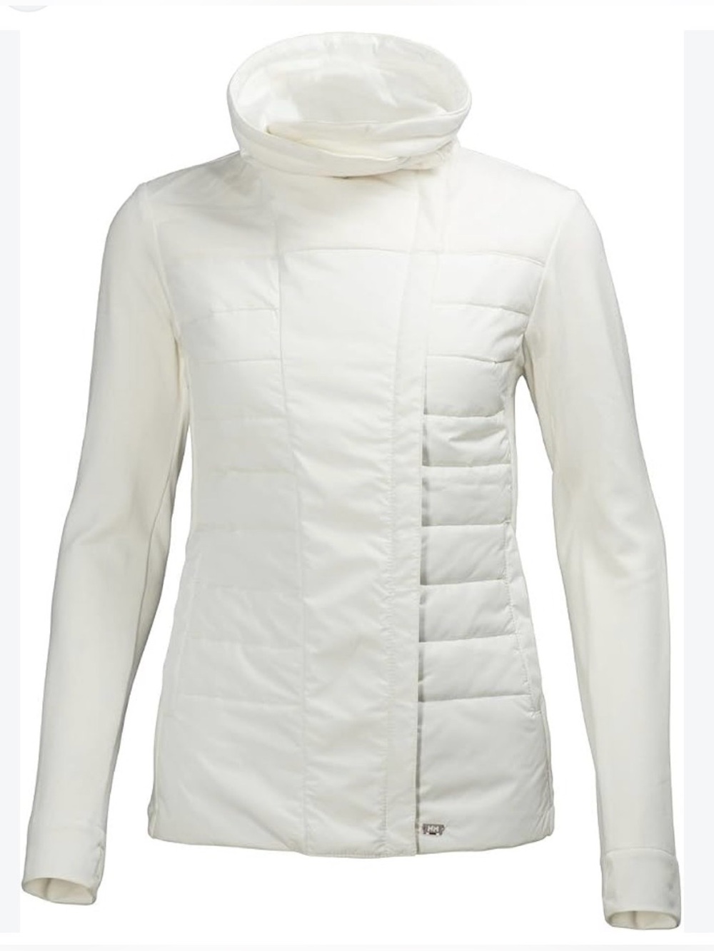Helly Hansen Women’s Cream Quilted Funnel-Neck Puffer Jacket